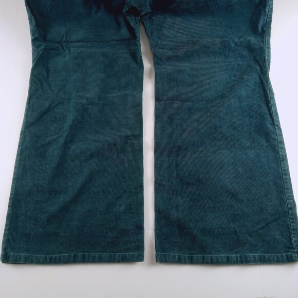 Old Navy Belted Low Waist Bootcut Corduroy Pants Women's Size 26 Blue Stretch - Picture 5 of 7